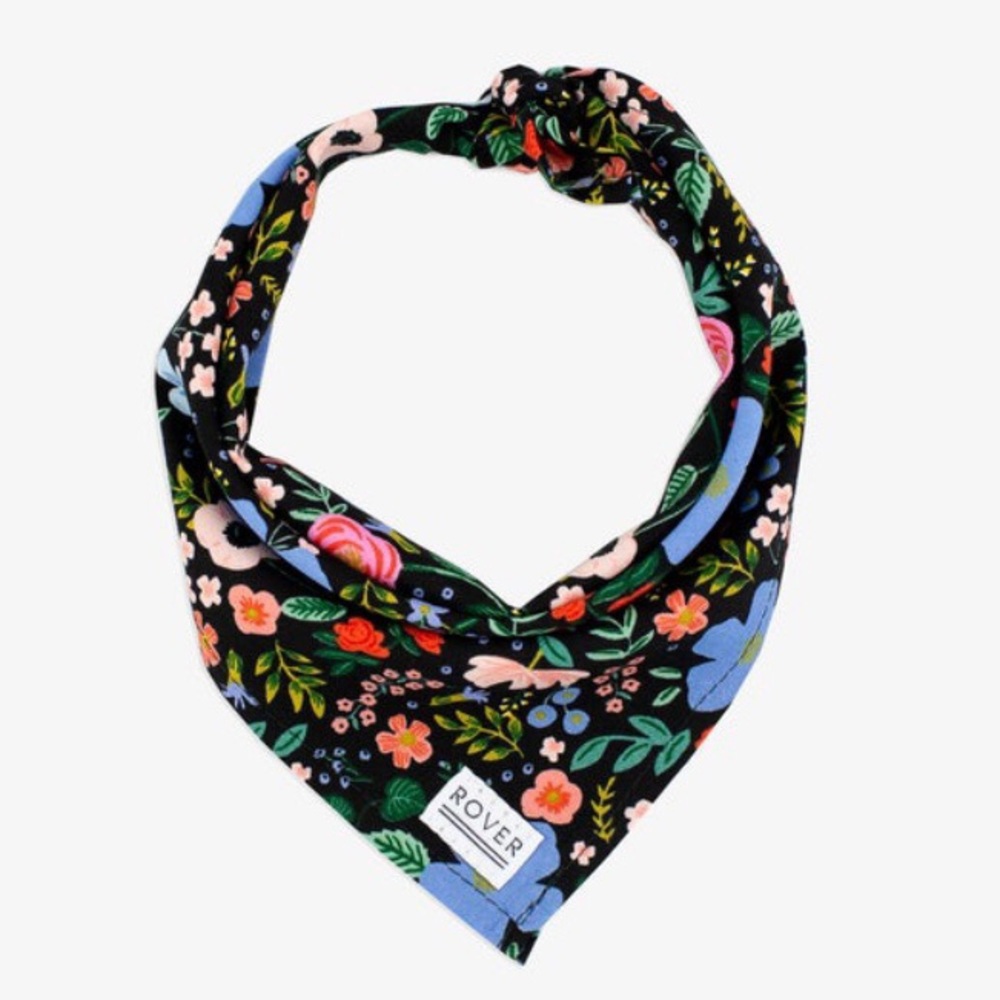 NWT Wild Rose Small Floral Dog Bandana